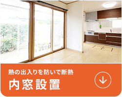 熱の出入りを防いで断熱内窓設置